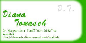 diana tomasch business card